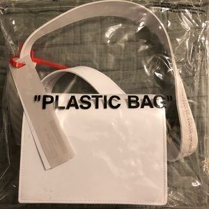 Off-White Mini Binder Clip Bag